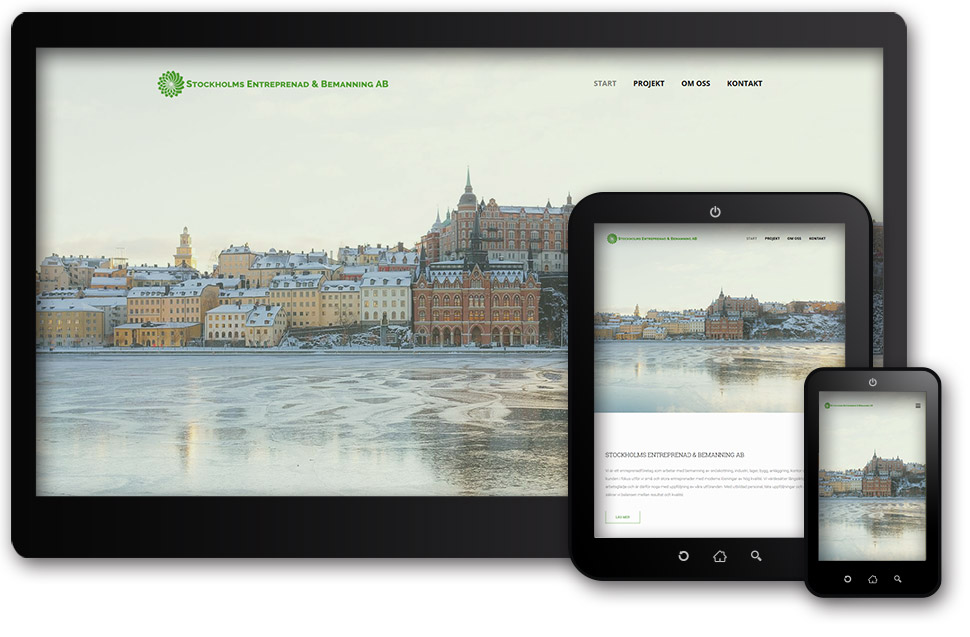 Stockholm entreprenad dt tablet mob view