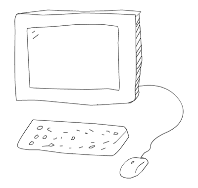 Animation av en dator